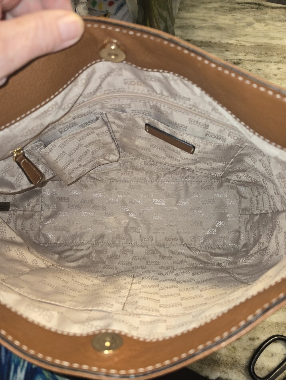 Michael Kors Millbrook Brown Suede Hobo - Picture 4 of 5